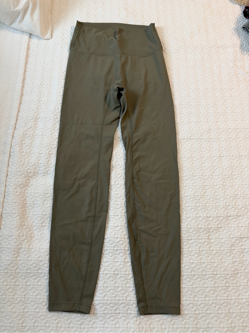 Adanola Olive Green High-Waist Active Leggings